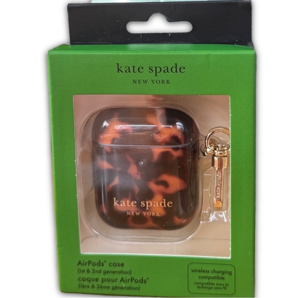 kate spade Other - NWT Kate Spade New York AirPods Case 1st and 2nd generation Tortoise shell